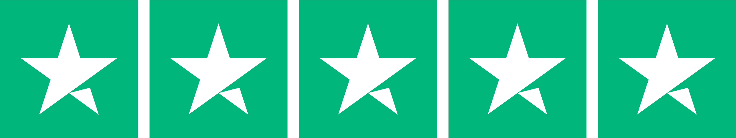 Five Trustpilot stars